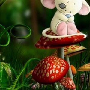 Carino Giocattolo di Peluche sui Funghi