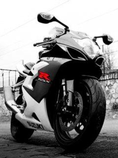 Moto Nera e Bianca Elegante - wallpaper preview