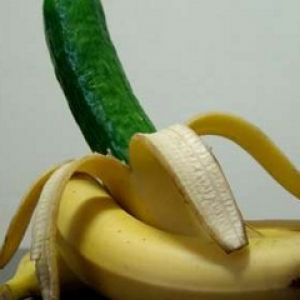 Banana e cetriolo divertenti
