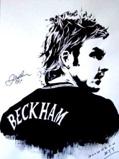 Illustrazione di David Beckham - wallpaper preview