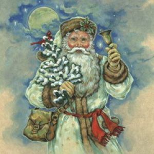 Illustrazione Vintage di Babbo Natale