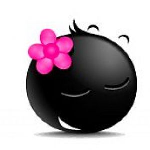Faccia Sorridente Carina con Fiore