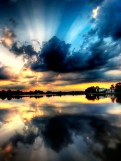 Stupenda riflessione del tramonto - wallpaper preview