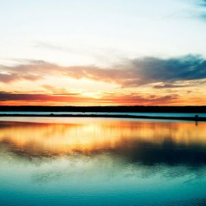 Stupenda riflessione del tramonto