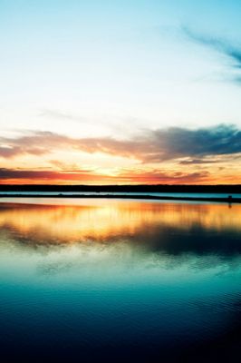 Stupenda riflessione del tramonto - wallpaper preview