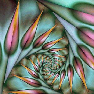 Arte Astratta Spirale Colorata