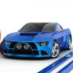 Auto Sportiva Blu