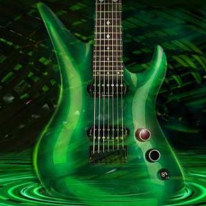 Chitarra Elettrica Verde