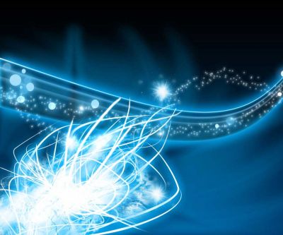 Onde di Luce Astratte Blu - wallpaper preview