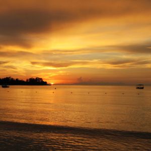 Stupenda Sunset sull'Oceano