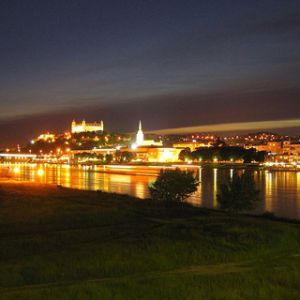 Skyline Notturna di Bratislava