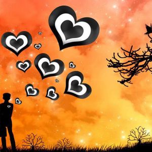 Silhouette con Cuori