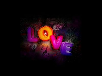 Tipografia Colorata dell'Amore - wallpaper preview