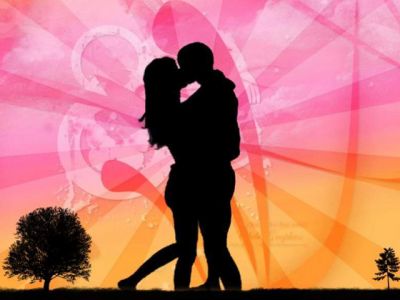 Silhouette Romantica Bacio - wallpaper preview