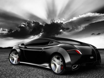 Elegante Audi Nera - wallpaper preview