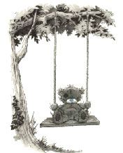 Orsetto Carino sulla Dondolo - wallpaper preview