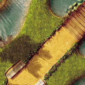 Paesaggio a forma di chitarra