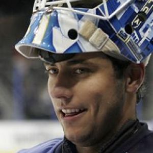 Portiere di Hockey in Azione