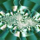 Design Frattale Astratto Verde - wallpaper preview