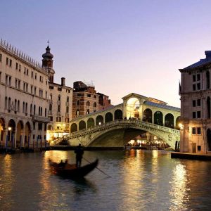 Ponte di Rialto al Tramonto