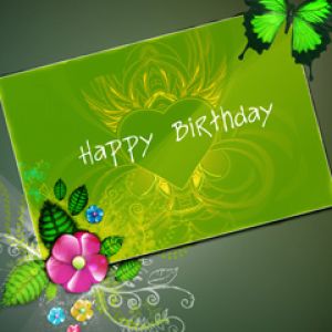 Design Floreale Buon Compleanno