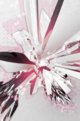 Design Astratto Rosa e Argento