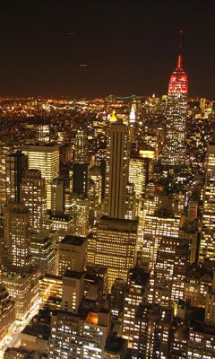 Skyline di New York di Notte
