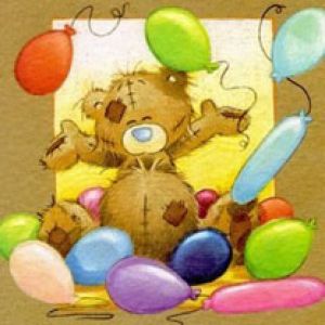 Orsetto Carino con Palloncini