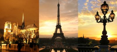 Monumenti di Parigi al Tramonto - wallpaper preview