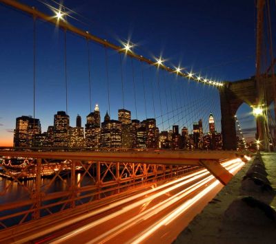 Ponte di Brooklyn al Tramonto - wallpaper preview