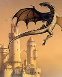 Drago Maestoso Sopra il Castello - wallpaper preview