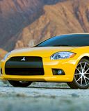 Auto Mitsubishi Giallo - wallpaper preview