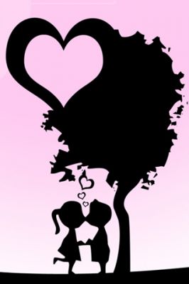 Silhouette d'Amore Carina - wallpaper preview