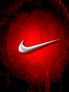 Logo Nike su Sfondo Rosso - wallpaper preview