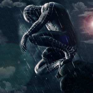 Spider-Man nella Pioggia
