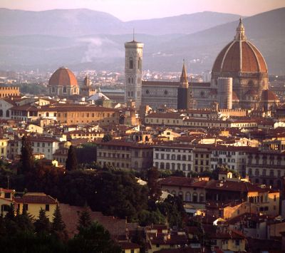 Panorama di Firenze al Tramonto
