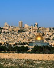 Panorama di Gerusalemme con Cupola d'Oro - wallpaper preview