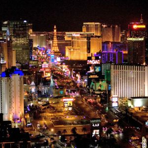 Skyline Notturna di Las Vegas