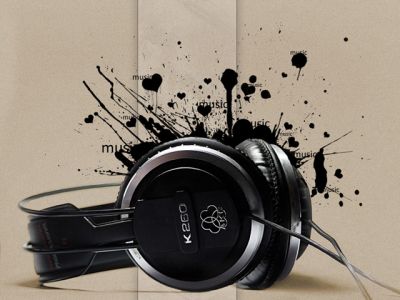 Cuffie Eleganti con Spruzzo Musicale - wallpaper preview