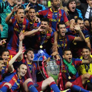 Celebrazione Campioni FC Barcelona