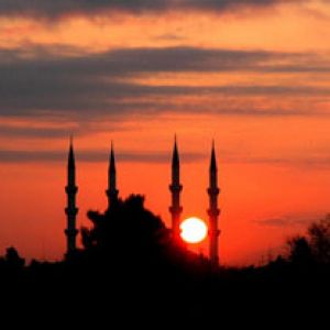 Tramonto sopra la moschea