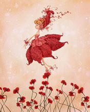 Illustrazione della Fata dei Fiori - wallpaper preview