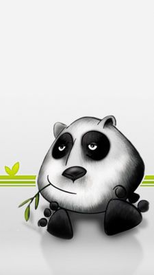 Illustrazione di panda carino - wallpaper preview