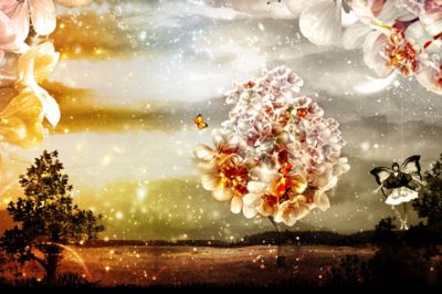 Incantevole Paesaggio Floreale - wallpaper preview