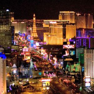 Skyline Notturna di Las Vegas