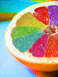 Fetta di Frutta Colorata