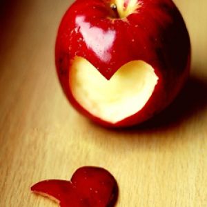 Mela a forma di cuore