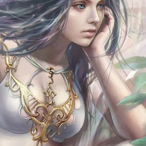 Arte Fantastico Donna con Gioielli