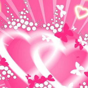 Cuori e Farfalle Rosa