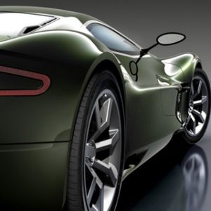 Auto Sportivo Verde Elegante